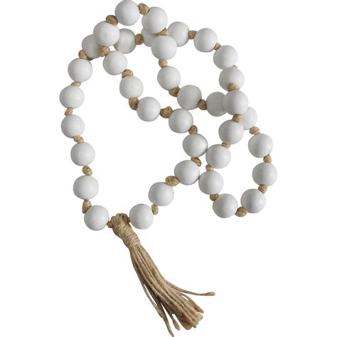 White Beaded Garland Hali Home Coastal Homewares And Decor