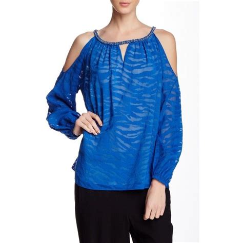 Ramy Brook Cain Blouse Clothes Design Blue Peasant Top Long Tops