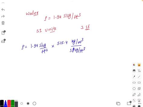 SOLVED Water Has A Density Of 1 94 Slug Ft3 What Is Its Density