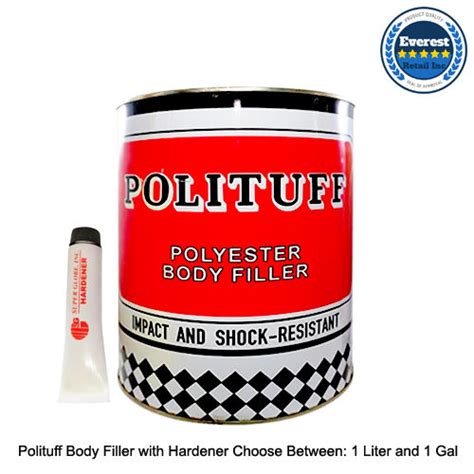 Polituff Body Filler With Hardener 1 Liter Lazada Ph