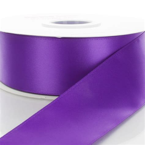 4 Double Faced Satin Ribbon 465 Purple 25yd Michaels