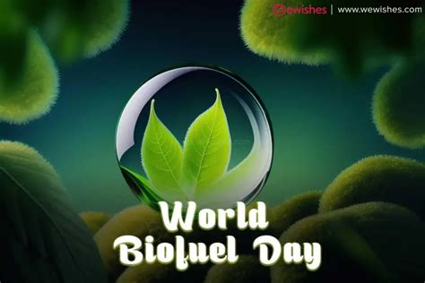 Happy World Biofuel Day 10 August 2023 Theme Importance