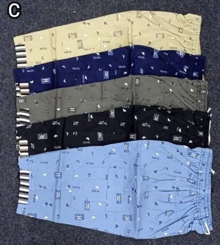 Casual Set Of Sixcolours Cotton Printed Men Capri Regular Fit Size