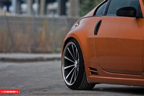 Carbon Fiber Accents and Vossen Custom Wheels For Nissan 350Z — CARiD ...