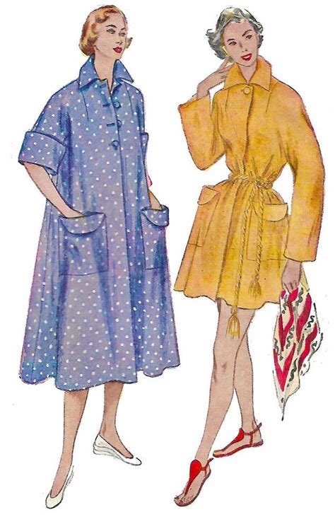 Vintage S Sewing Pattern Dressing Gown Housecoat Robe B