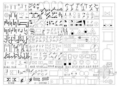 给水排水精选综合图例汇总（最全面的图例集） 建筑给排水施工图 筑龙给排水论坛