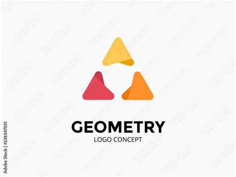 Vecteur Stock Triangle Logo Template Modern Vector Abstract Circle