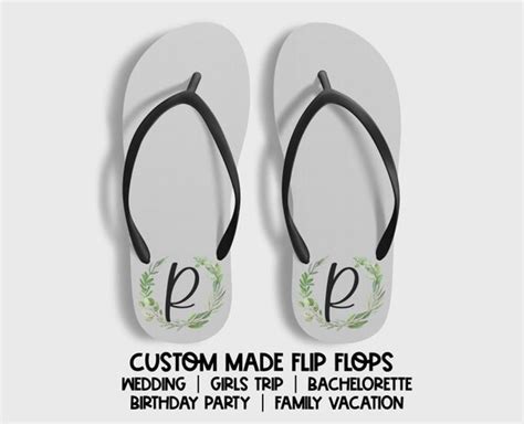 Custom Wedding Flip Flops Wedding Favors Custom Flip Flops Etsy