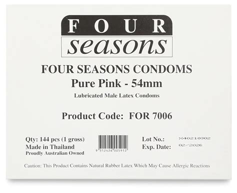 Pk Four Seasons Naked Pure Pink Lubricated Condoms Pink Ebay