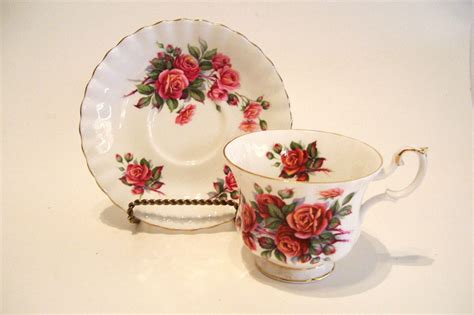 Vintage Royal Albert Centennial Rose Cup And Saucer Bone China By