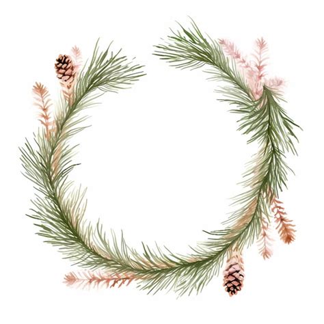 Premium Ai Image A Close Up Of A Wreath Made Of Pine Cones And