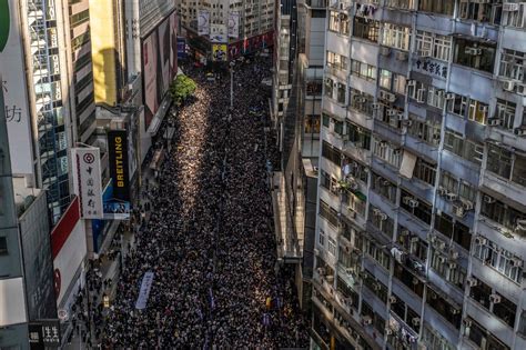 Hong Kong Protest Largest In Weeks Stretches Several Miles The New