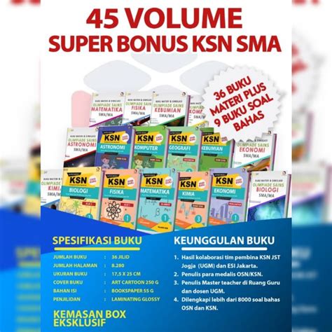 Jual PAKET SUPER LENGKAP KSN OSN OLIMPIADE SMA MA TERBARU 2022 45