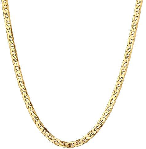 SEOL GOLD 22Ct Gold Vermeil Anchor Chain Necklace 14 16 ShopStyle