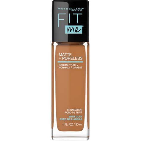 Maybelline Fit Me Matte Poreless Liquid Foundation Makeup Cappuccino 1 Oza