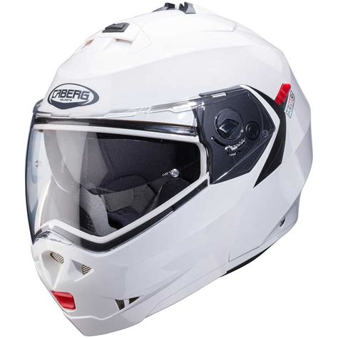 Casco Moto Modulare Omologato P J Caberg Duke X Bianco Metal Vendita