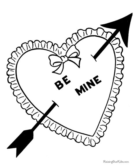 Valentine Cupid Coloring Pages 002