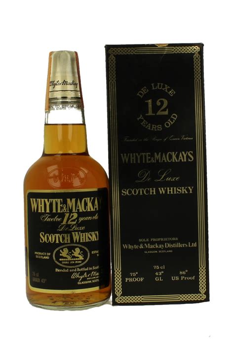 White And Mackay Blended Scotch Whisky 12 Years Old Bot70s 70cl 43