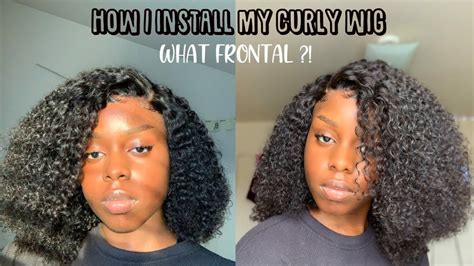 How I Install My Curly Lace Front Wig Ftcynosure Hair Beginner Friendly Exclusively Jen