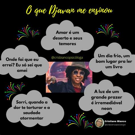 Djavan lembra minha adolescência e sempre me acompanha nas play list