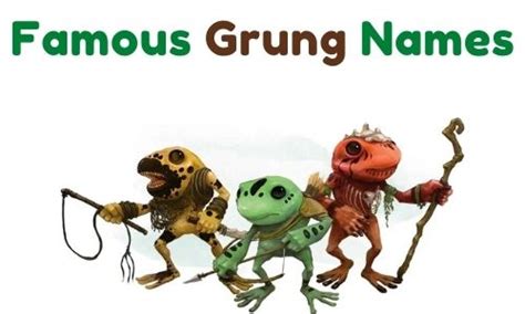 {1000+} » Grung Names » [ Funny + Unique + Famous + Badass ]