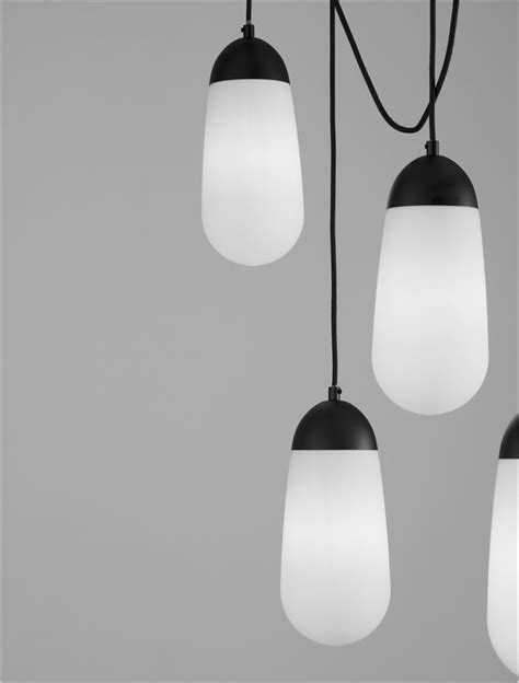 Nova Luce MODERN PENDANT GLASS LUMINAIRES BLAKY Matt Black Metal