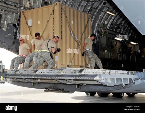 Airmen From The 386th Expeditionary Logistics Readiness Squadron Aerial