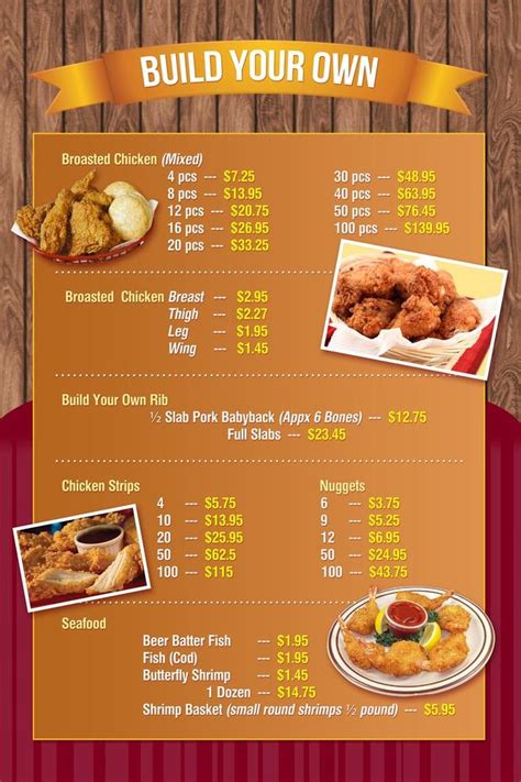 Menu at Chicken Box Broasted Chicken restaurant, La Habra, 330 E ...