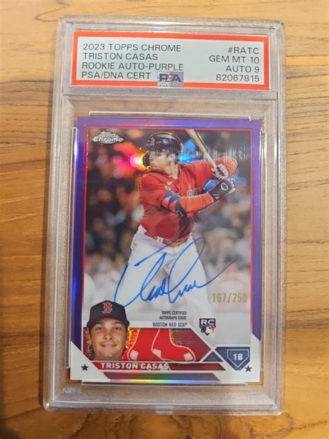 Topps Chrome Rookie Autographs Purple Speckle Refractor Ra Tc