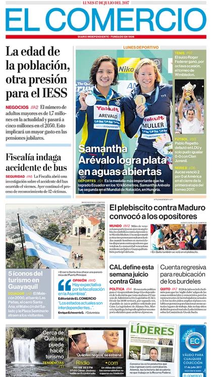 El Comercio Ecuador Lunes 17 De Julio De 2017 Infobae