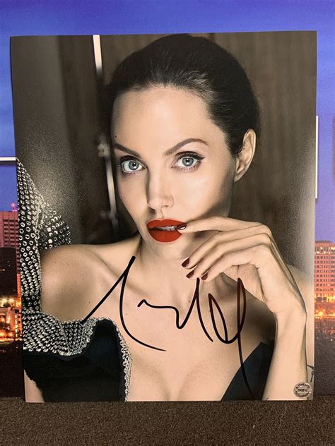 Angelina Jolie Actress Signed Autographed 8x10 Glossy Photo Auto W