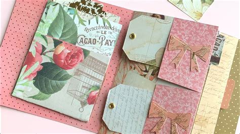 Mini Album With 6x6 Paper Pad Tutorial Junk Journal No