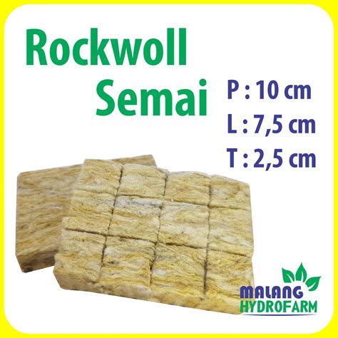 Jual Media Tanam Rockwoll Upuper Semai X X Cm Persegi Siap