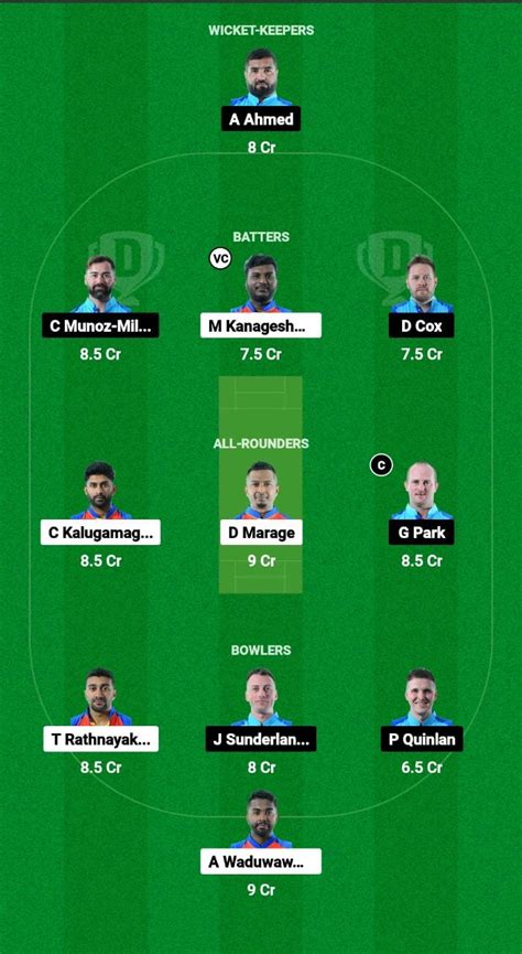 Rcc Vs Saf Dream Prediction Today Match Dream Team Today Fantasy