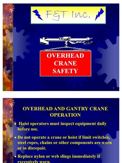 Guidelines And Procedures For Safe Operation And Inspection Of Overhead