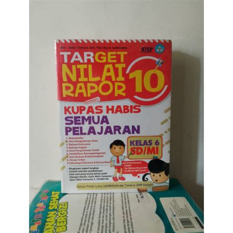 Jual Buku Target Nilai Rapor Kupas Tuntas Semua Pelajaran Kelas Vi