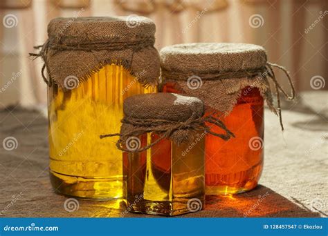 Jars Of Honey Different Types Of Honey Stock Image Image Of Honeydew