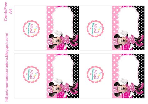 Mam Decoradora Kit Imprimible Minnie Mouse