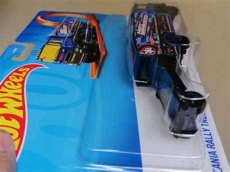 Hot Wheels Track Star Haulers Scania Rally Truck Blue Hobbies