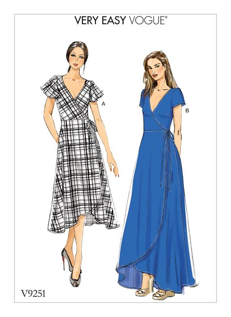 Pin By Gabi Fantasque On Patrons En Taille 24 Wrap Dress Sewing Patterns Vogue Sewing