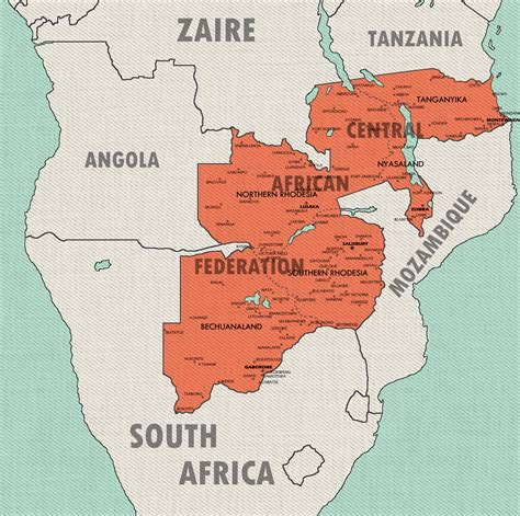 Map of the Central African Federation in 1972 CE : r/imaginarymaps