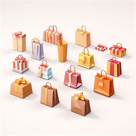 Premium AI Image A Collection Of Colorful Gift Boxes With One That