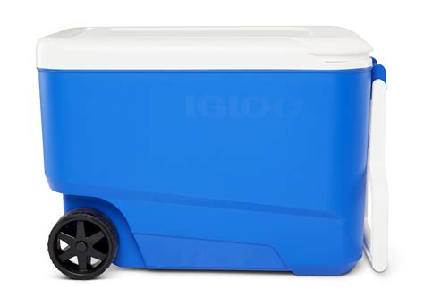 Igloo 38 QT. Rolling Hard-Sided Ice Chest Cooler with Wheels, Blue - Walmart.com