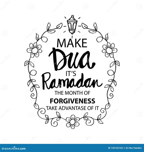 Make Dua â€“ Its Ramadan the Month of Forgiveness. Stock Vector - Illustration of graphic ...