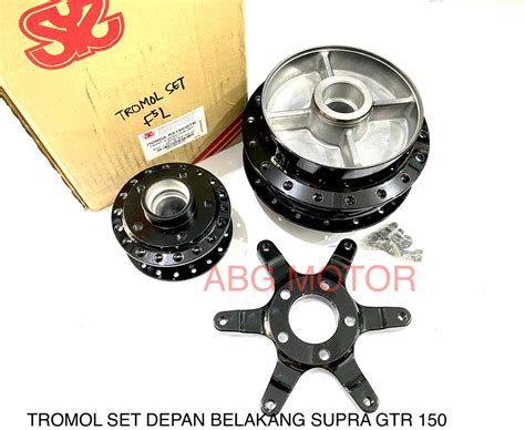 TROMOL SET KOMPLIT DEPAN BELAKANG SUPRA GTR 150 MERK SYS MALAYSIA