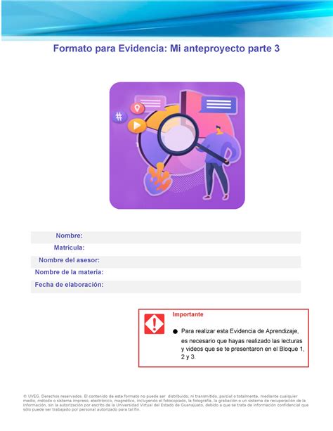 11 1 MI EA5 Formato Parte 3 Formato Para Evidencia Mi Anteproyecto