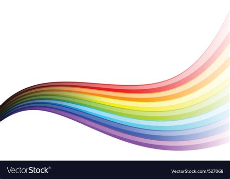 Rainbow wave Royalty Free Vector Image - VectorStock