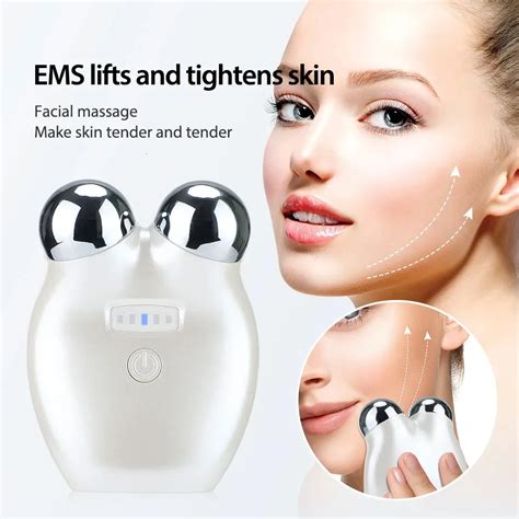 Massageador Facial Ems Microcurrent Face Lifting Device D Roller