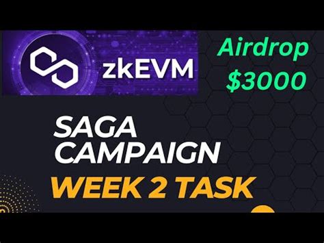 Polygon Zkevm Airdrop Saga Nft Campaign Task Crypto Airdrop