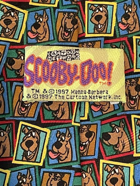 Vintage Cartoon Network Scooby Doo Collage Polyester Gem